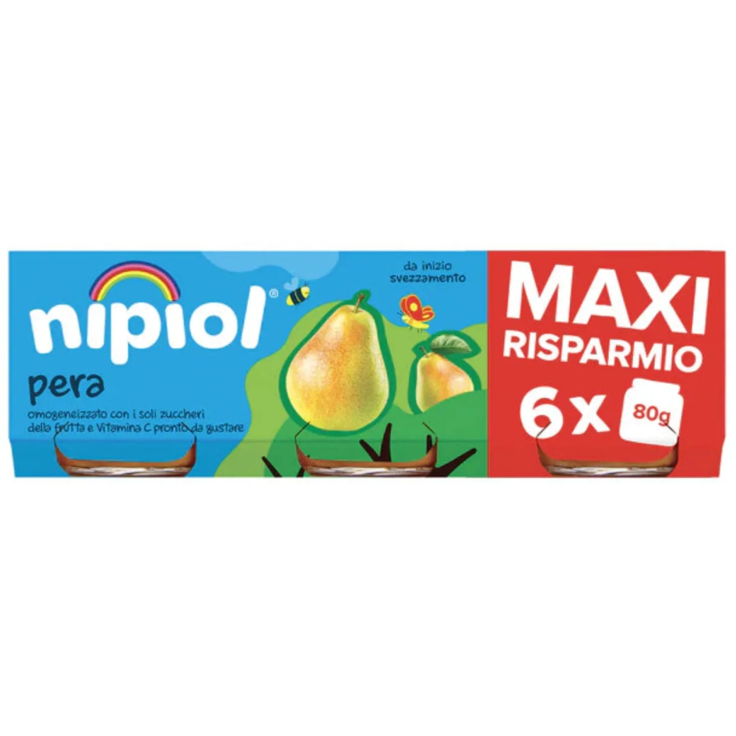 Omogeneizzato Frutta Pera: Confezione 6x80g