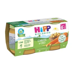 Omogeneizzato Legumi Carote E Ceci: Confezione 2x80 gr