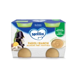 Omogeneizzato Legumi Fagioli Bianchi: Confezione 2x80gr