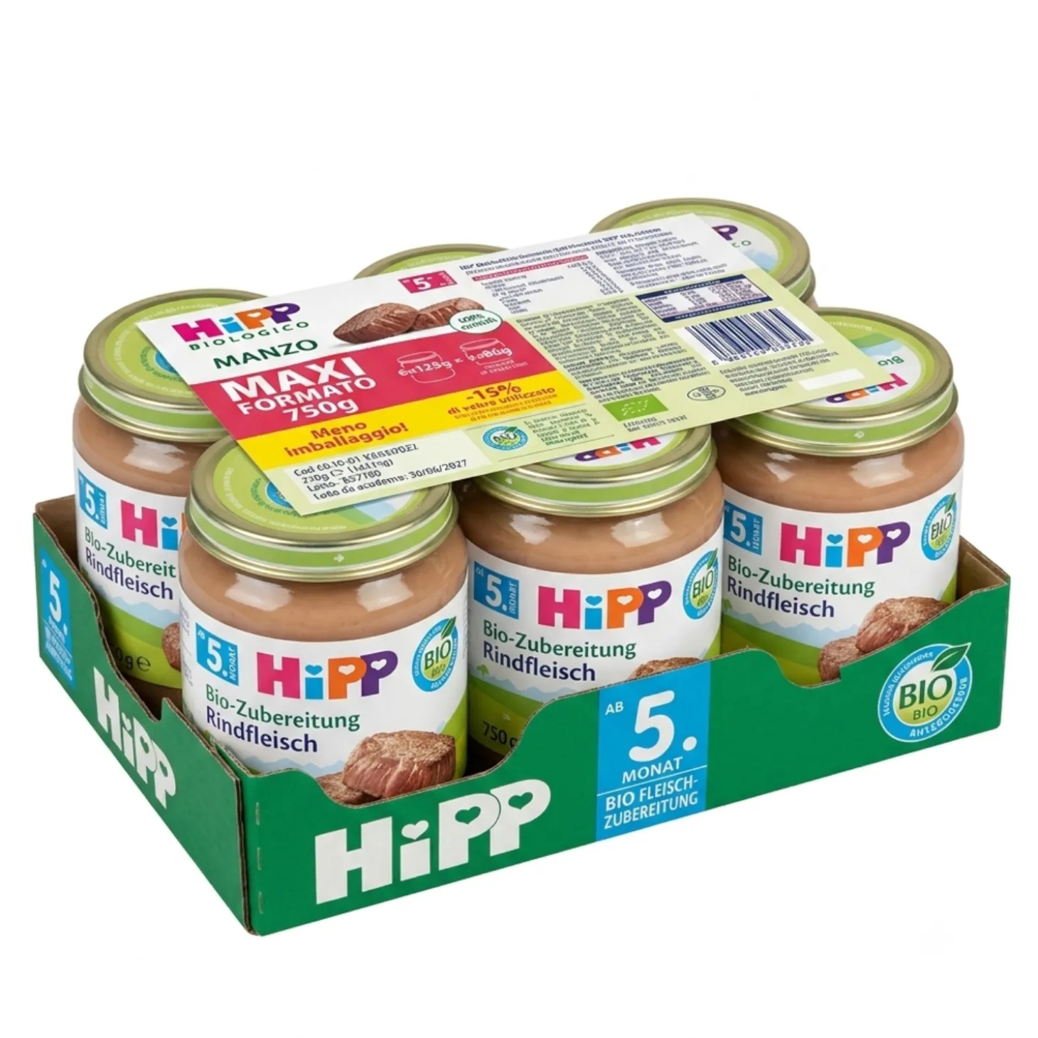 Omogeneizzato Manzo 6x125g Multipack