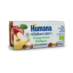 Omogeneizzato Mela Banana Biologiche: Confezione 2x100 gr