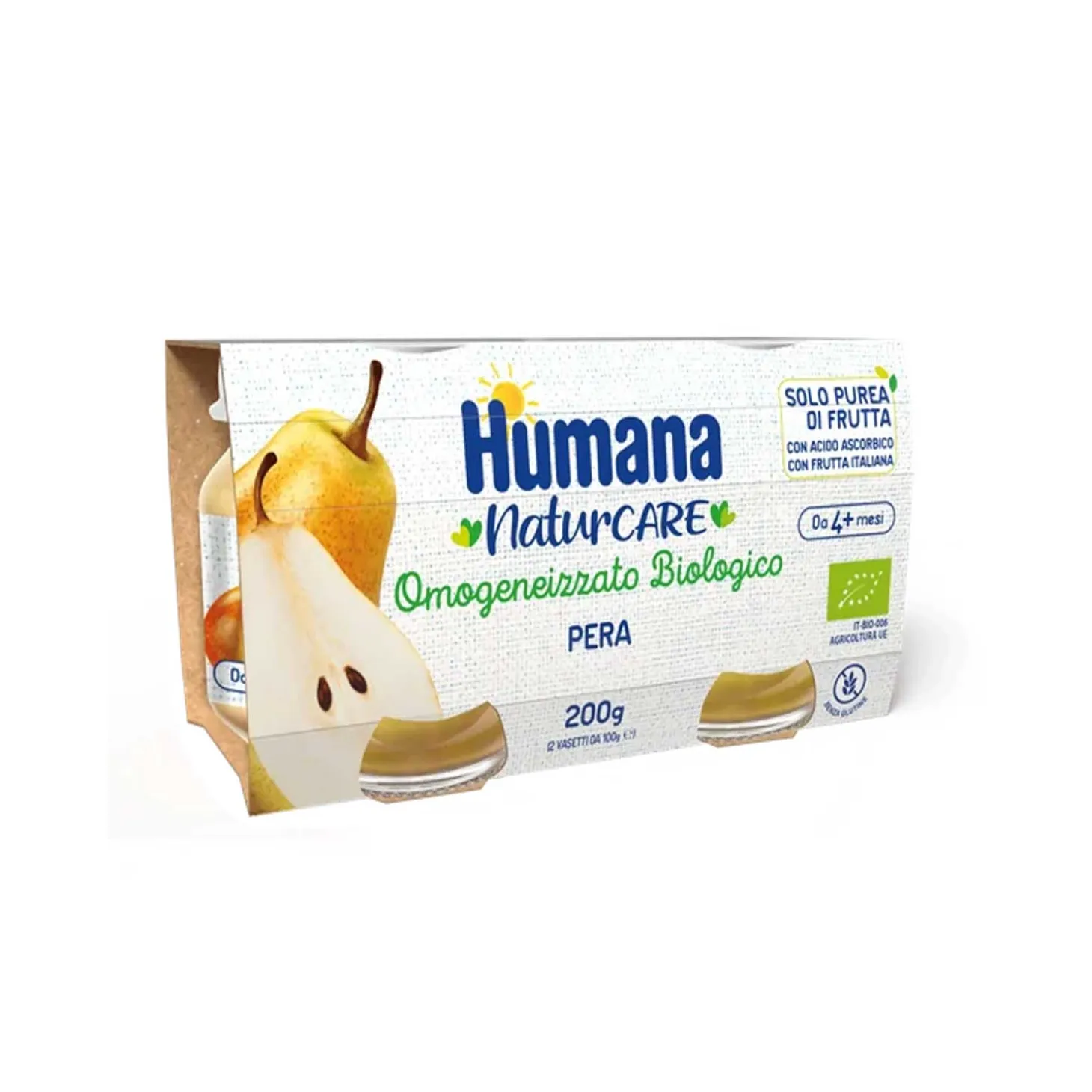 Omogeneizzato Pera Biologica: Confezione 2X100 gr