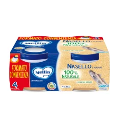 Omogeneizzato Pesce Nasello: Confezione 4x80 gr