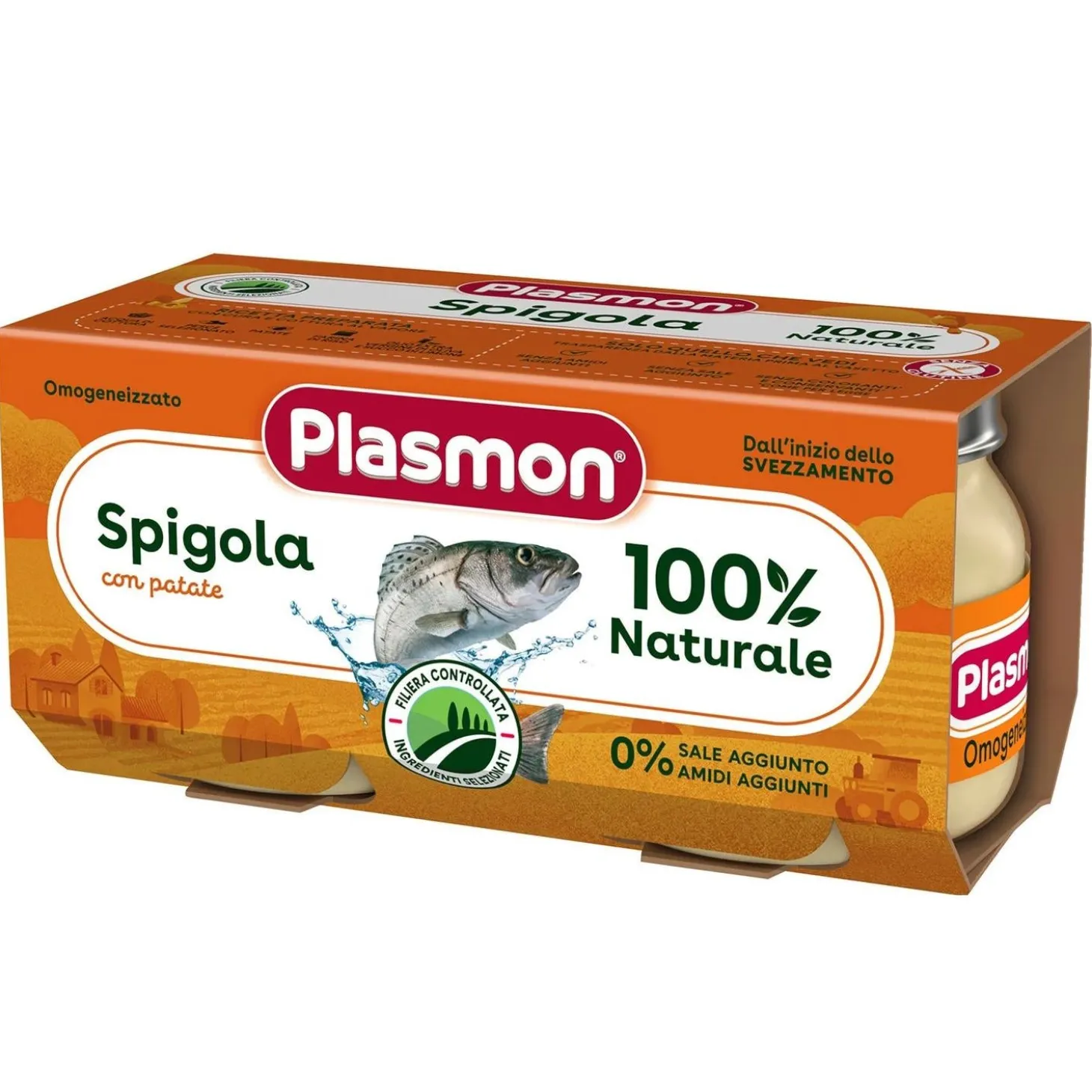 Omogeneizzato Spigola: Confezione 2x80 gr