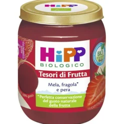 Omogeneizzato Tesori Di Frutta Mela Fragola Pera: Confezione 160 gr