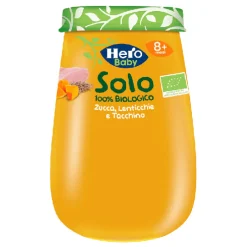 Omogeneizzato Zucca, Lenticchie e Tacchino Biologici 1x190 Gr