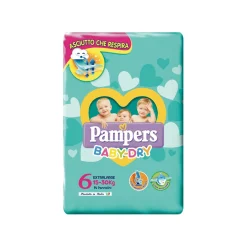 Pannolini Baby Dry Extra Large 15/30Kg x14 Tg6