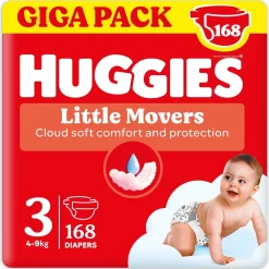 Pannolini Little Movers Gigapack Taglia 3 (168 Pezzi)