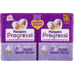 Pannolini Progressi Pacco Doppio Taglia 4 Maxi 42pz