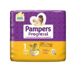 Pannolini Progressi Pacco Singolo Taglia 1 Newborn 28pz
