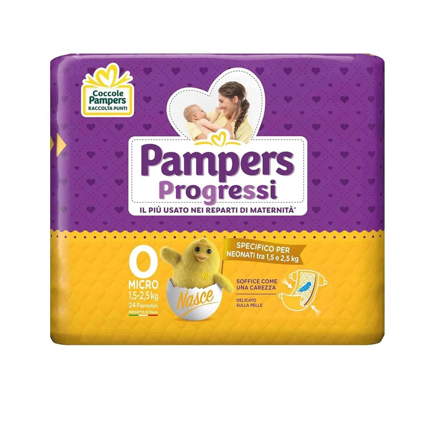 Pannolini Progressi Pacco Singolo Taglia 0 Micro 24pz