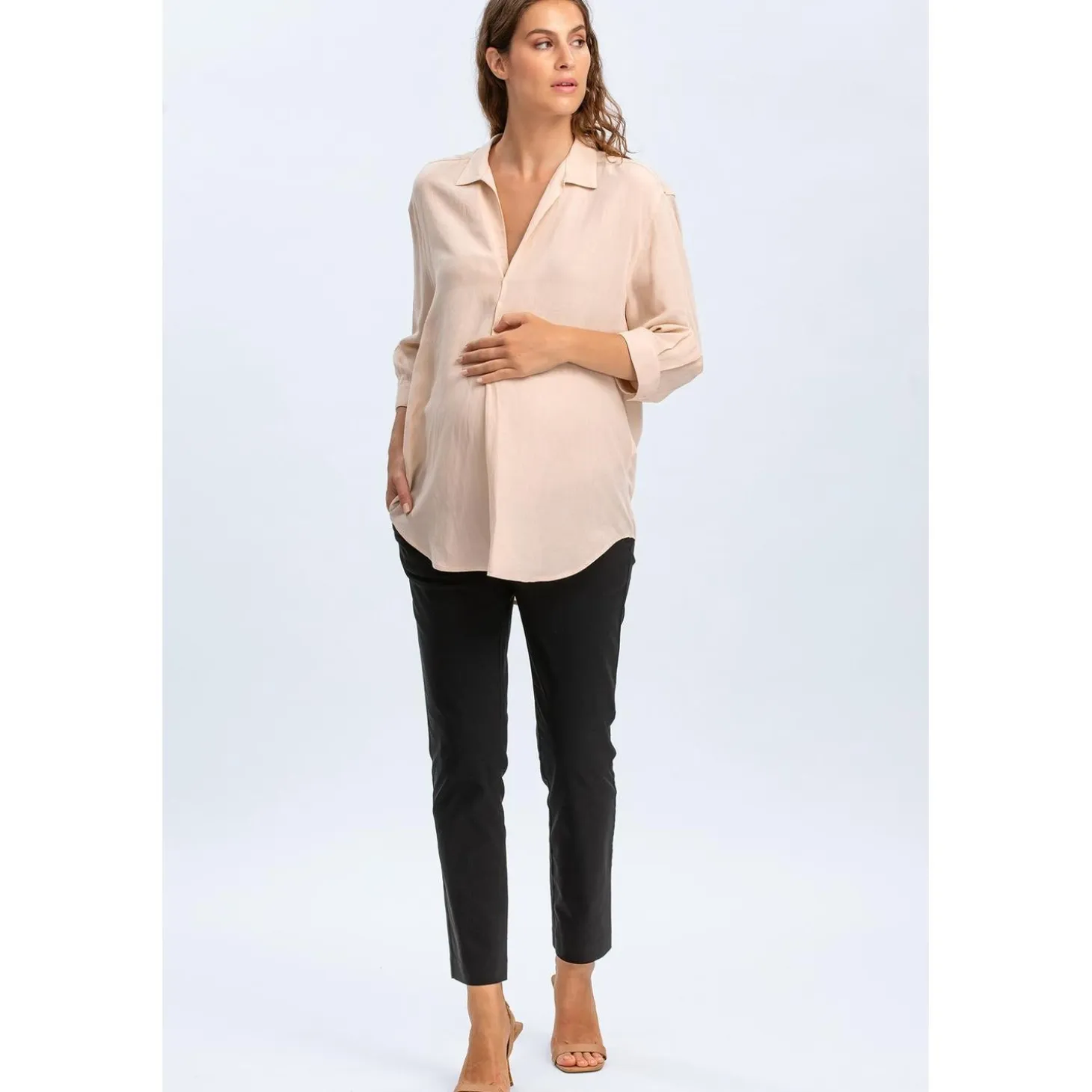 Pantaloni Premaman Elasticizzati Neri