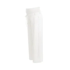 Pantaloni Premaman in Lino Bianchi