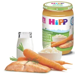 Pappa Pronta Riso Carote Salmone: Confezione 220 gr