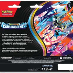 Pokemon Blister 3 Bustine + 1 Card Caos Nascente