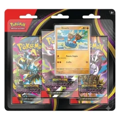 Pokemon Blister Megaevoluzione Buio Pesto 3 Bustine + 1 Card