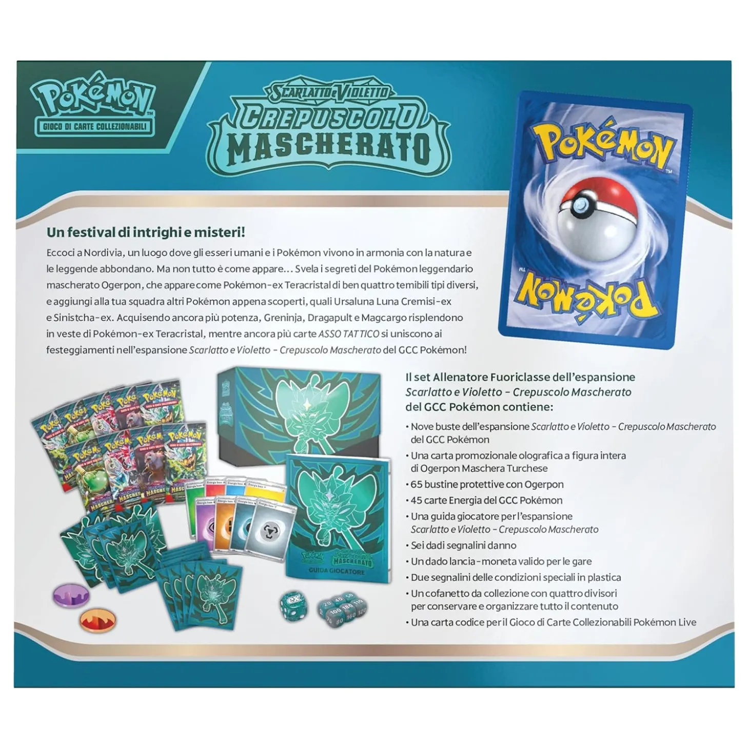 Pokemon Set Allenatore Fuoriclasse Scarlatto e Violetto 06: Crepuscolo Mascherato