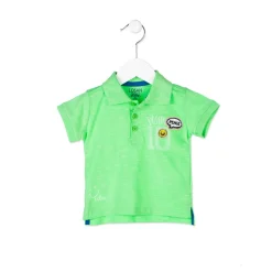 Polo Verde a Manica Corta Baby Bimbo