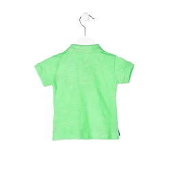 Polo Verde a Manica Corta Baby Bimbo