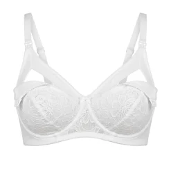 Reggiseno Allattamento Con Pizzo Rebrodè Coppa C Bianco