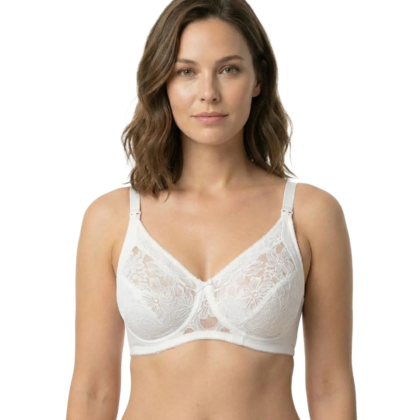 Reggiseno Allattamento Con Pizzo Rebrodè Coppa D Bianco