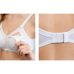 Reggiseno Allattamento Cotone Preformato Coppa C Bianco