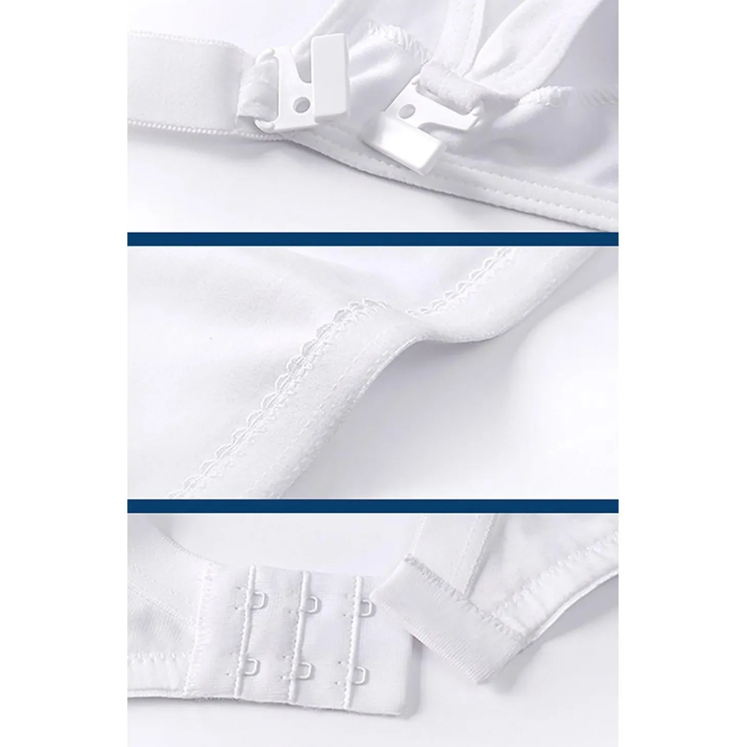 Reggiseno Allattamento Cotone Preformato Coppa C Bianco
