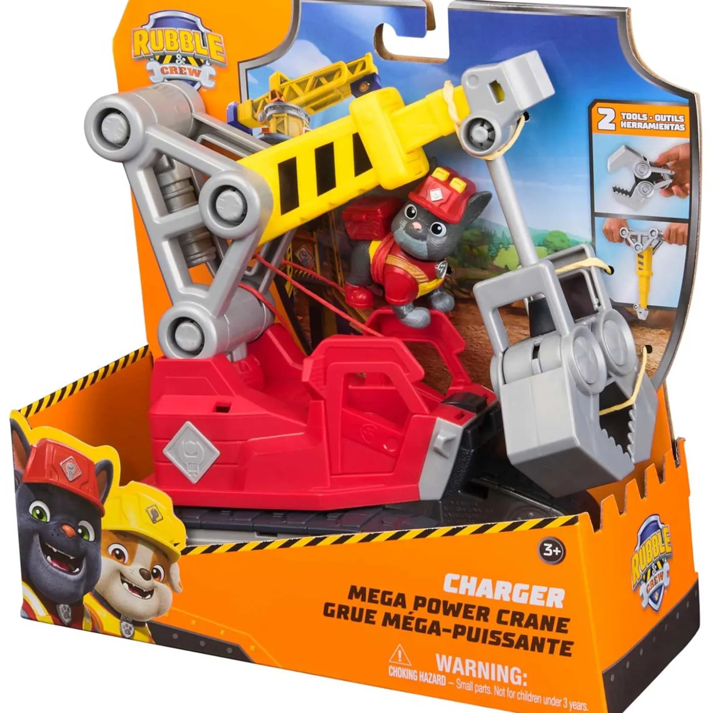 Rubble & Crew Veicolo Deluxe Di Charger Con Strumenti Rimovibili
