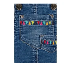 Salopette di Jeans Stile Etnico Bambina Junior