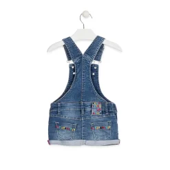 Salopette di Jeans Stile Etnico Bambina Junior
