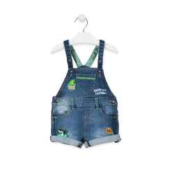 Salopette in Felpa effetto Jeans Baby Bambino