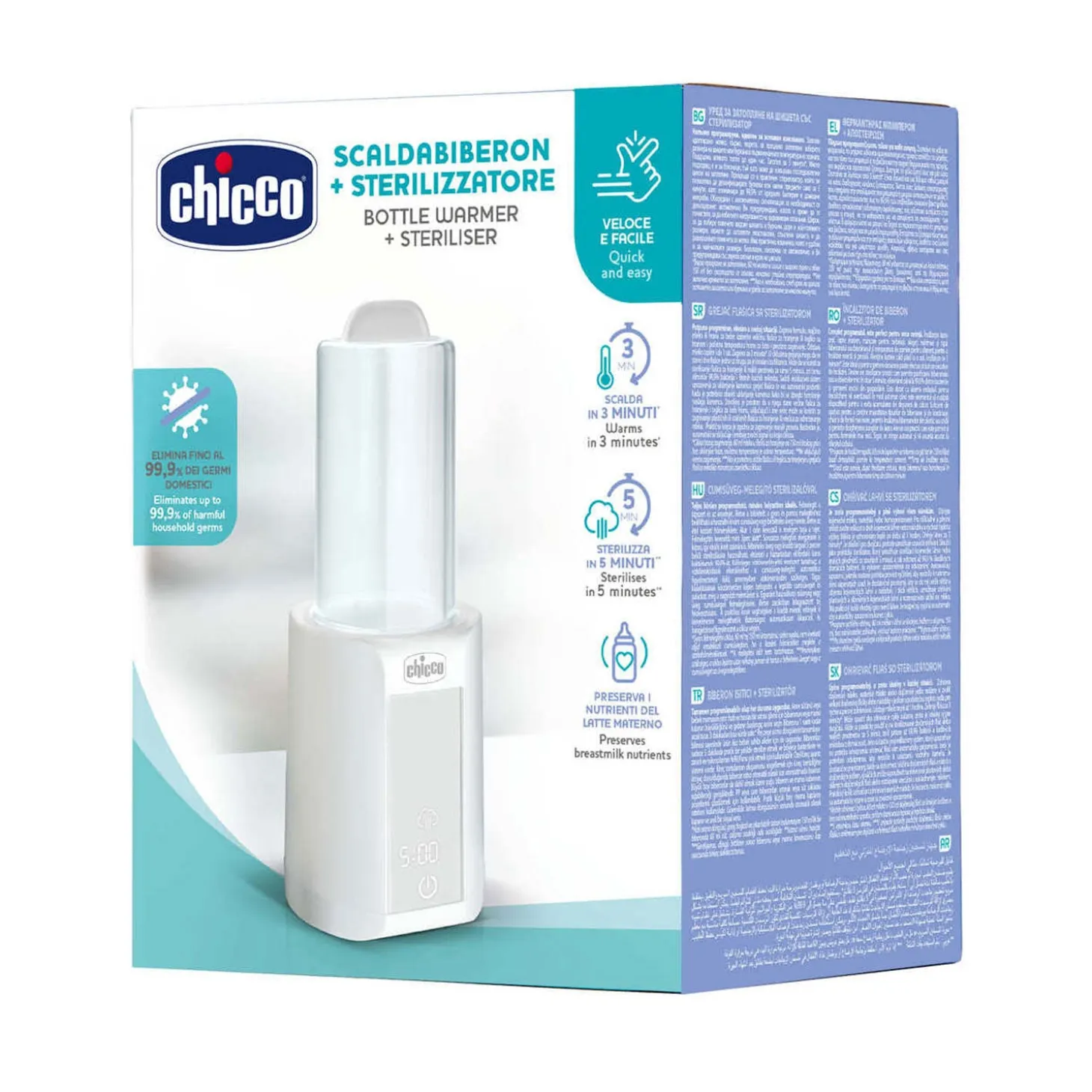 Scaldabiberon Multifunzione Con Sterilizzatore