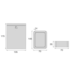 Set 3 Lenzuola Per Lettino 70x140 Cm