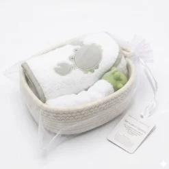 Set 4 Pz Cesta + Accappatoio + Manopola + Granchio