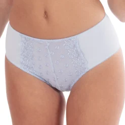 Slip Pre e Post Parto Con Tulle Ricamato Azzurro