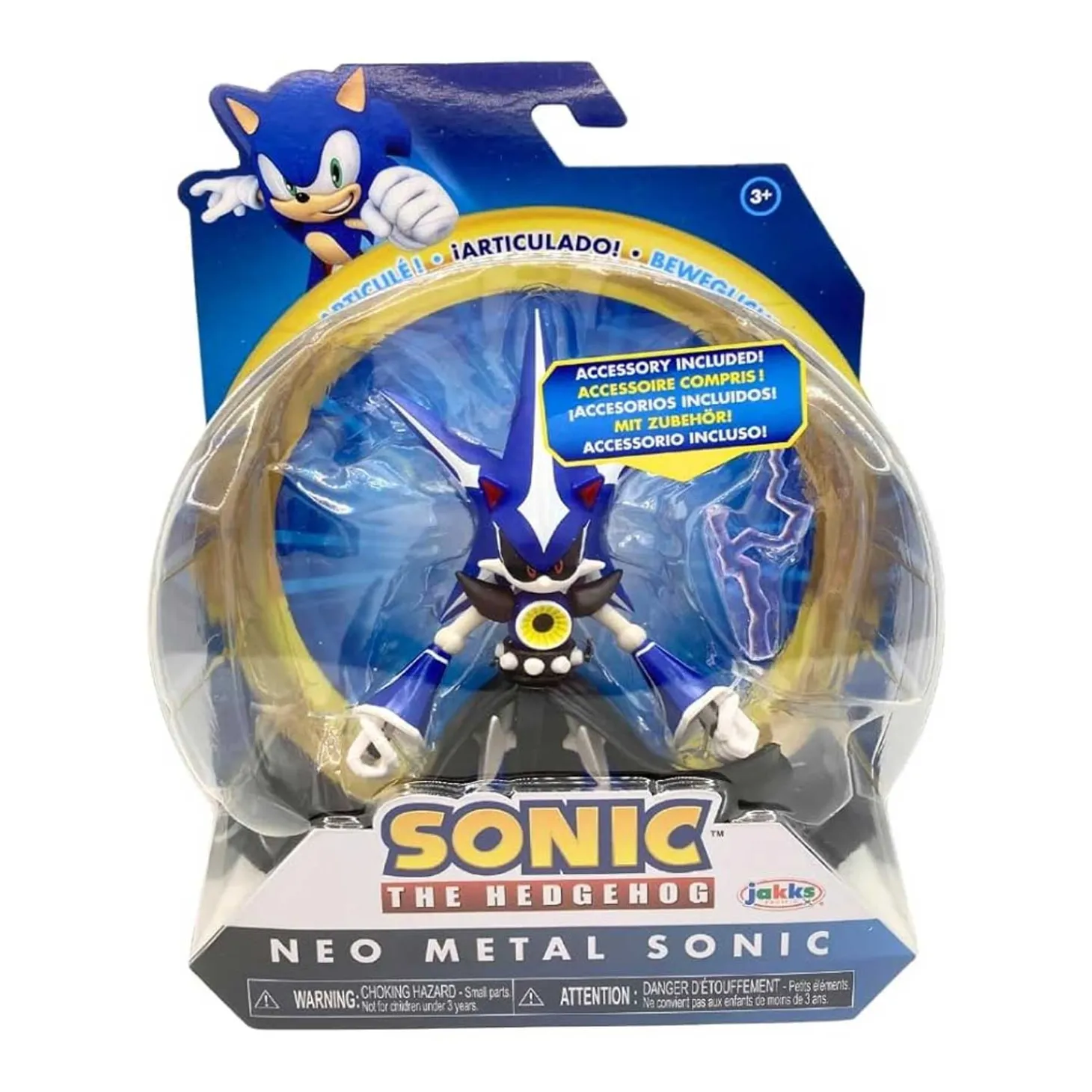 Sonic Personaggi Articolati 10 Cm Con Accessorio