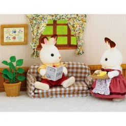 Sylvanian Families: Papà Coniglio Cioccolato E Divano