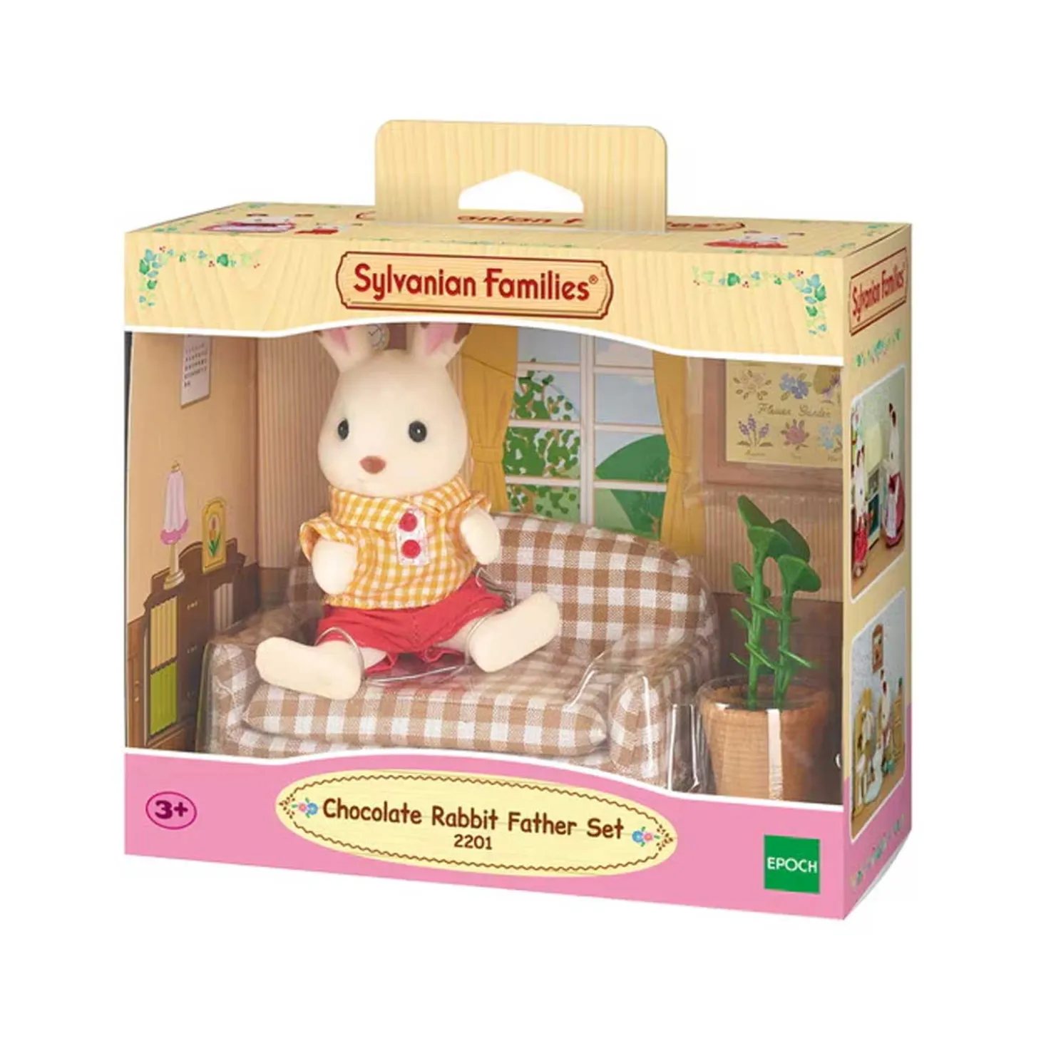 Sylvanian Families: Papà Coniglio Cioccolato E Divano