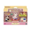 Sylvanian Families: Scatola Dei Giochi Per Bebè Coniglio Neve E Bebè Panda