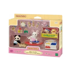 Sylvanian Families: Scatola Dei Giochi Per Bebè Coniglio Neve E Bebè Panda