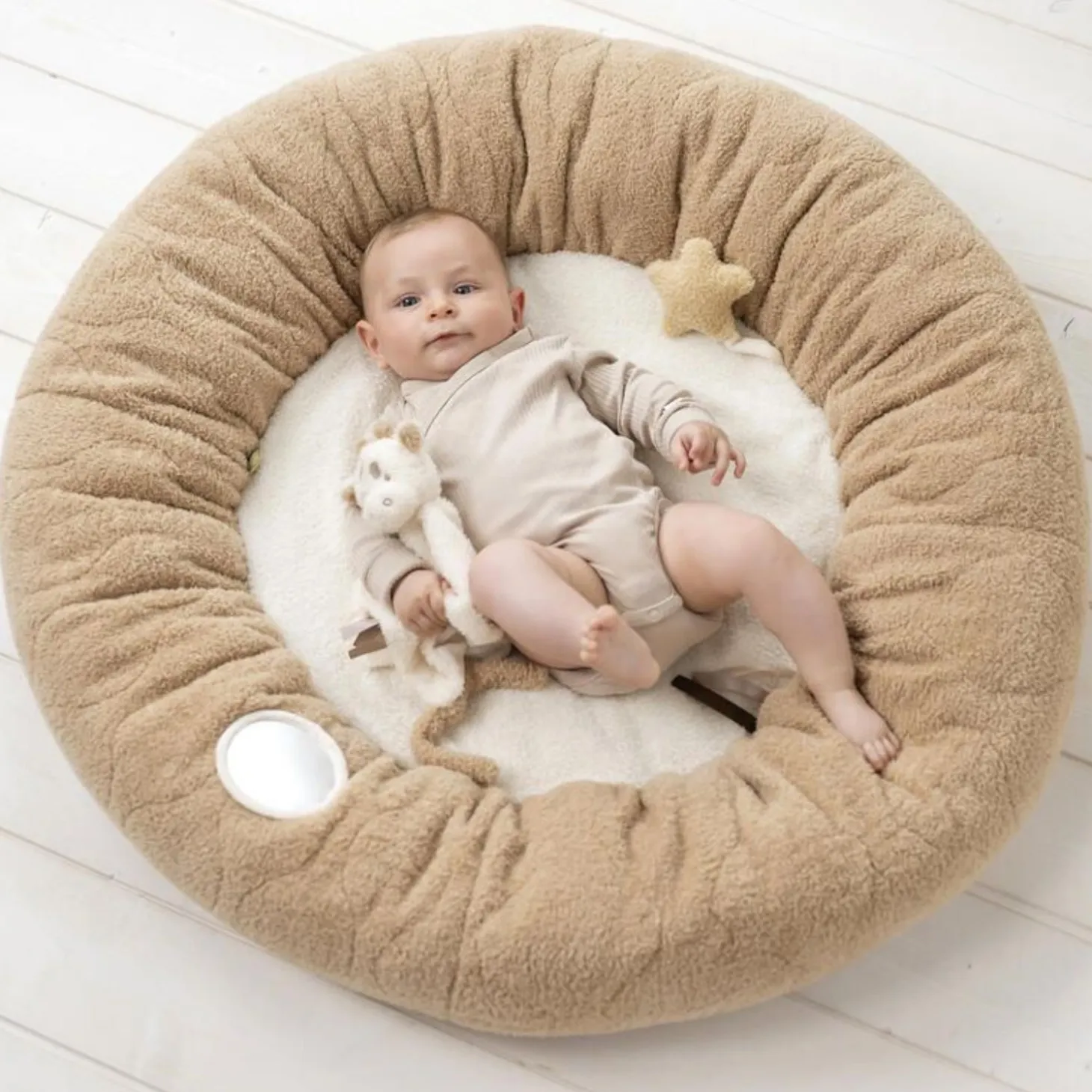 Teddy Tappeto Pouf Beige Ps26 C