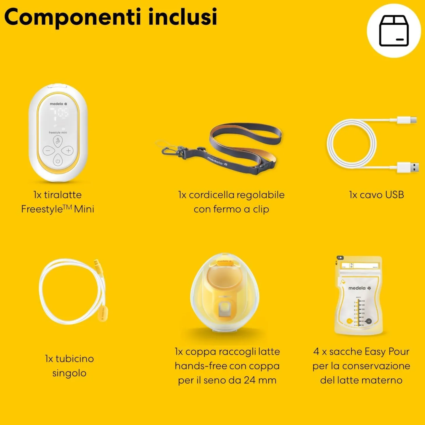 Tiralatte Freestyle Mini Hands Free Singolo