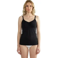 Top Allattamento Bamboo Nero