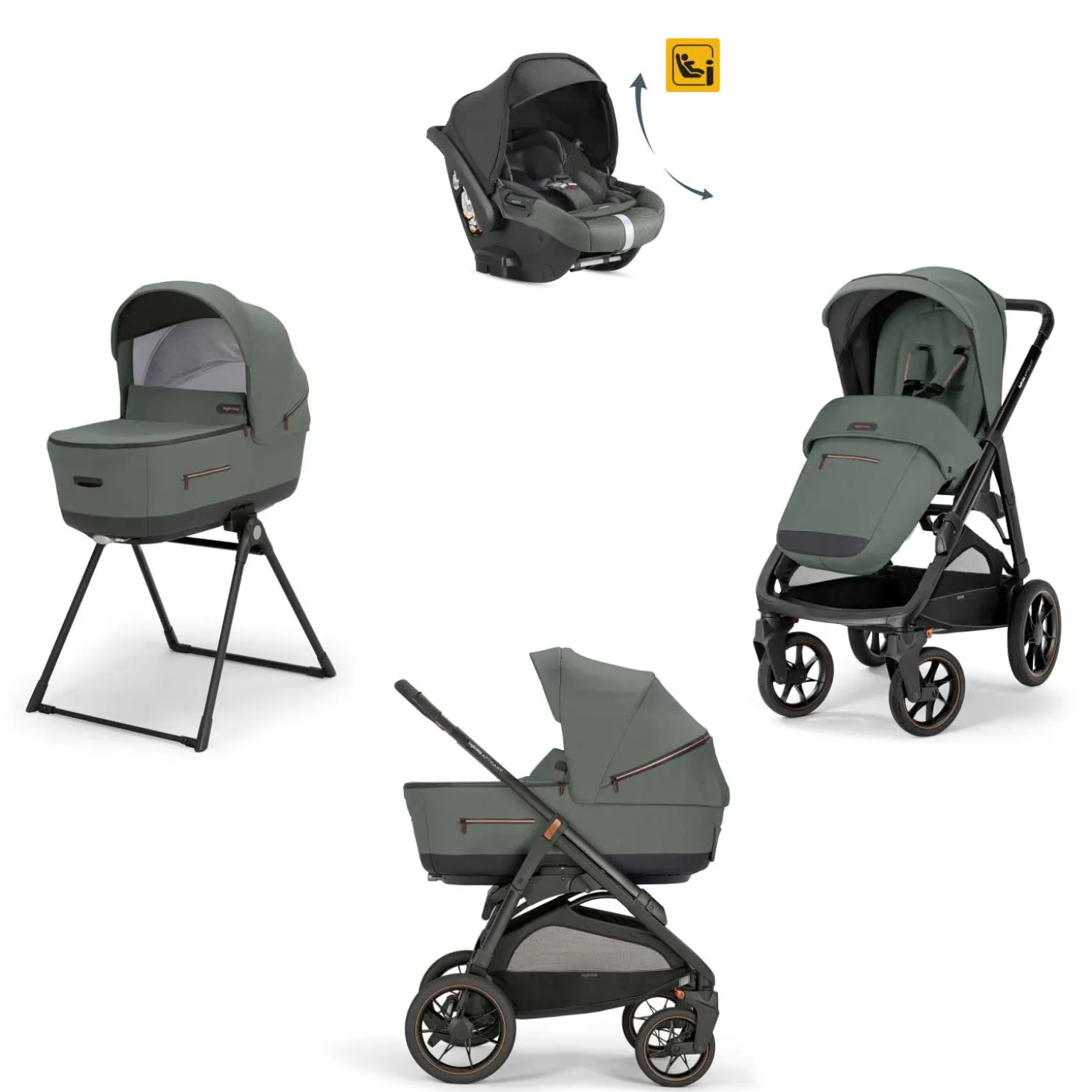 Trio Aptica XT Con Seggiolino Auto Darwin Recline