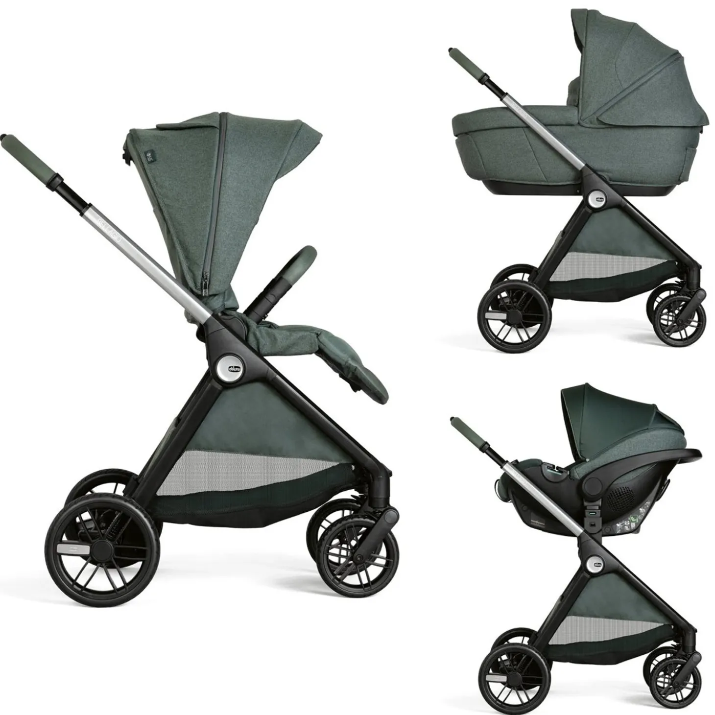 Trio Bellagio Comfort Con Seggiolino Auto Kory Isize Plus