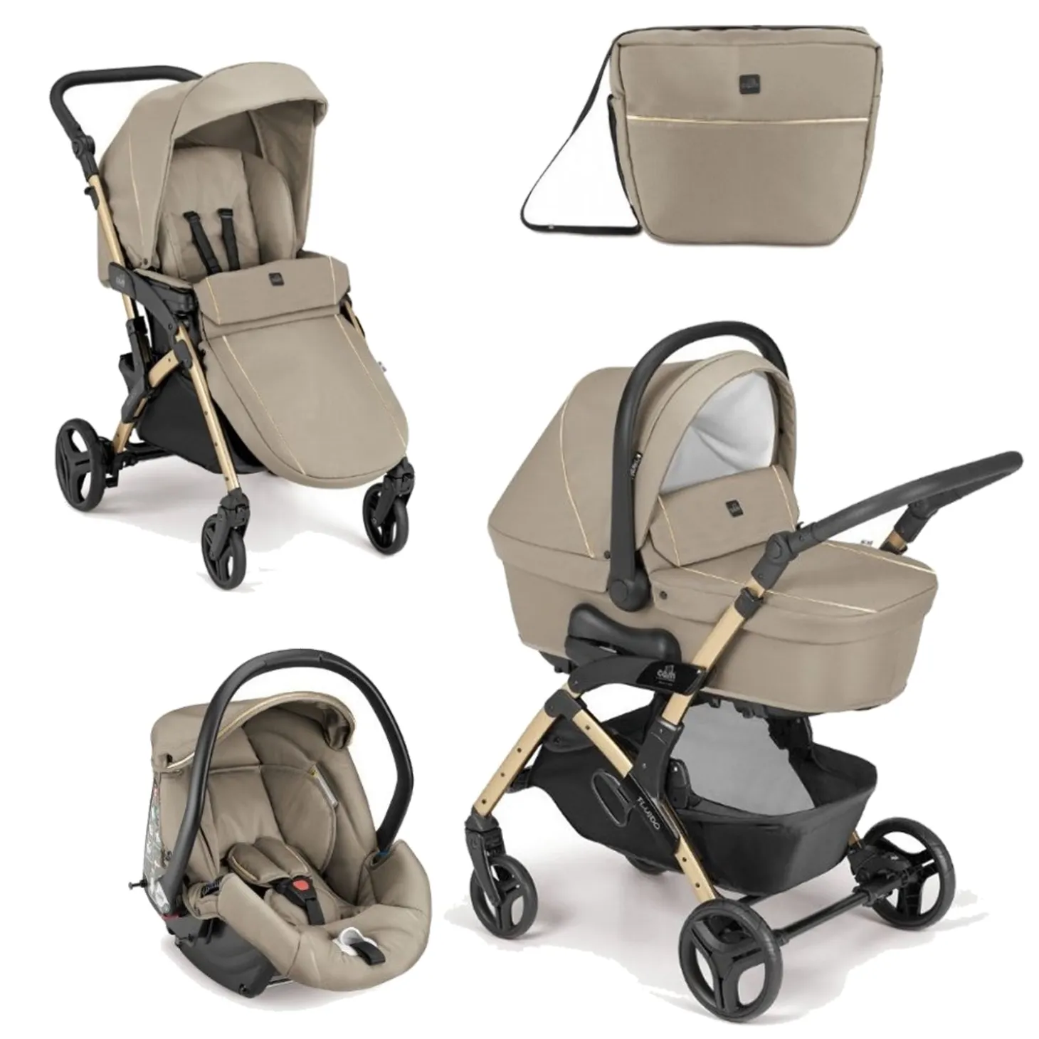 Trio Fluido Easy Con Seggiolino Auto Area 0+ Isize
