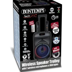 Trolley Pro Amplificatore Wireless Con 2 Microfoni 04 1090