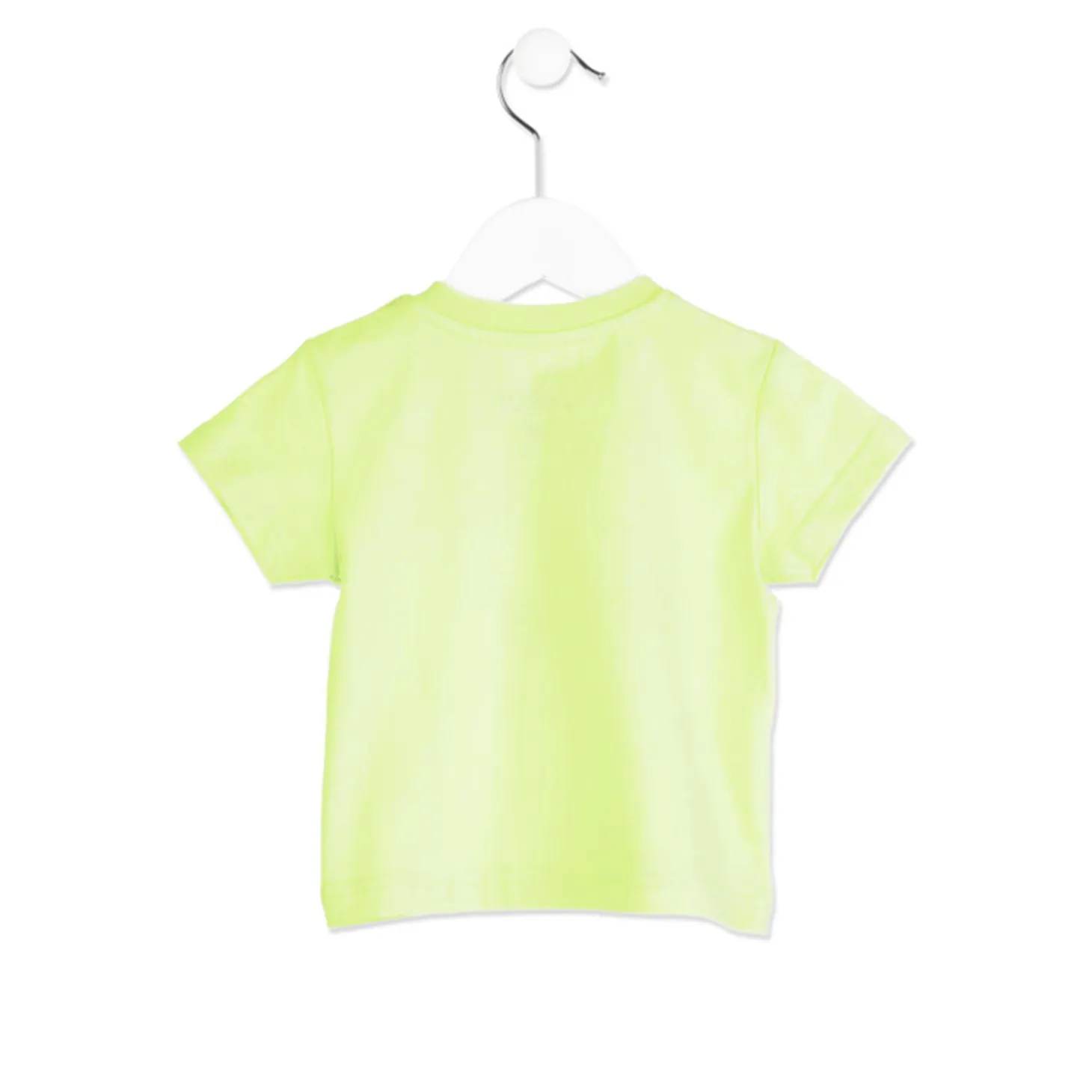 T Shirt Verde Baby Bimbo con Faccia di Animale