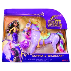 Unicorn Academy Premium Fashion Doll Sophia Wildstar con luci, Suoni e Musica