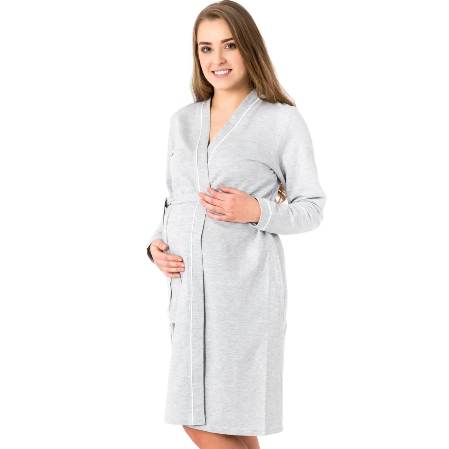 Vestaglia Kimono In Cotone Melange